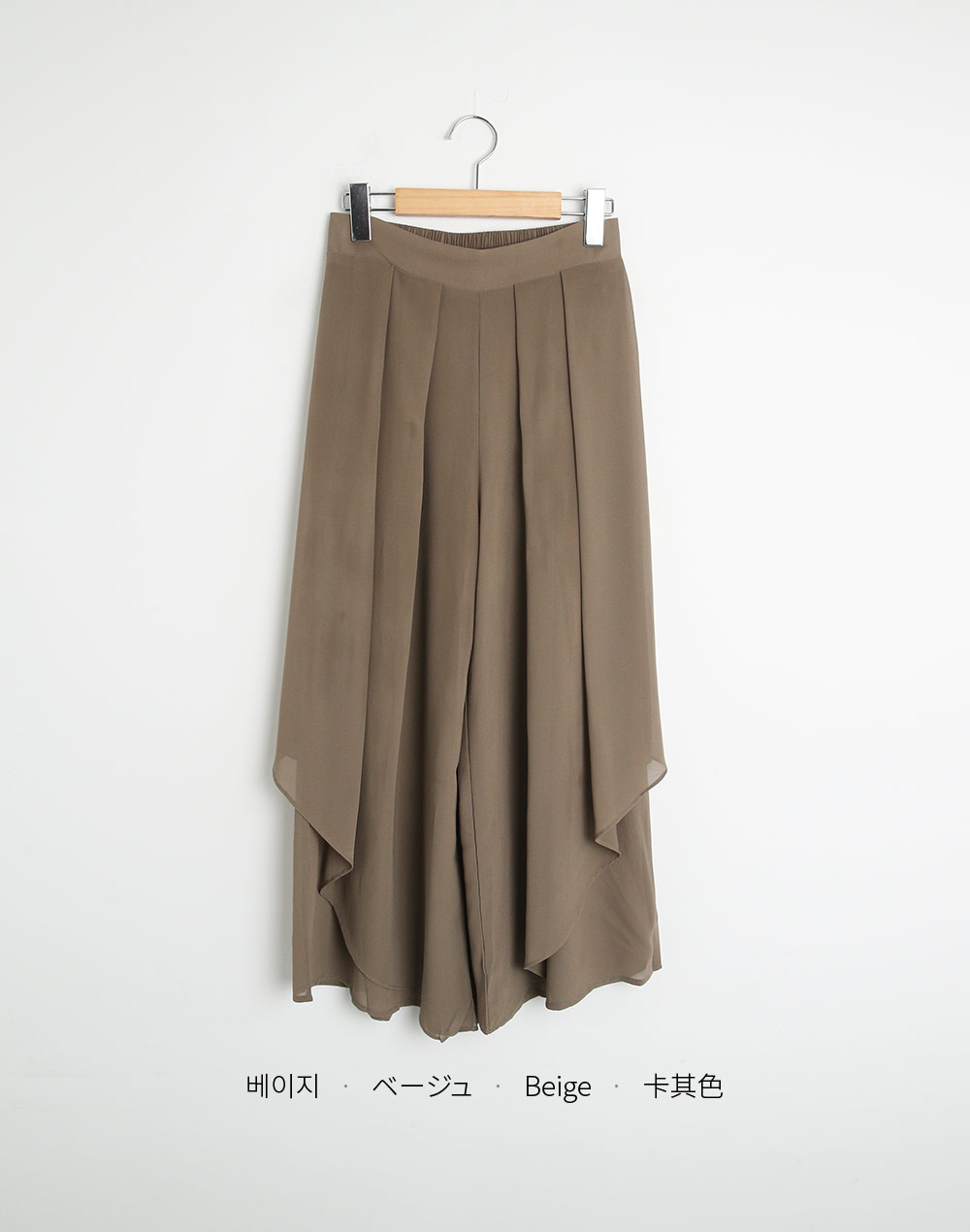 ツータックシフォンアンバランスフレアパンツ | DHOLIC | 詳細画像18