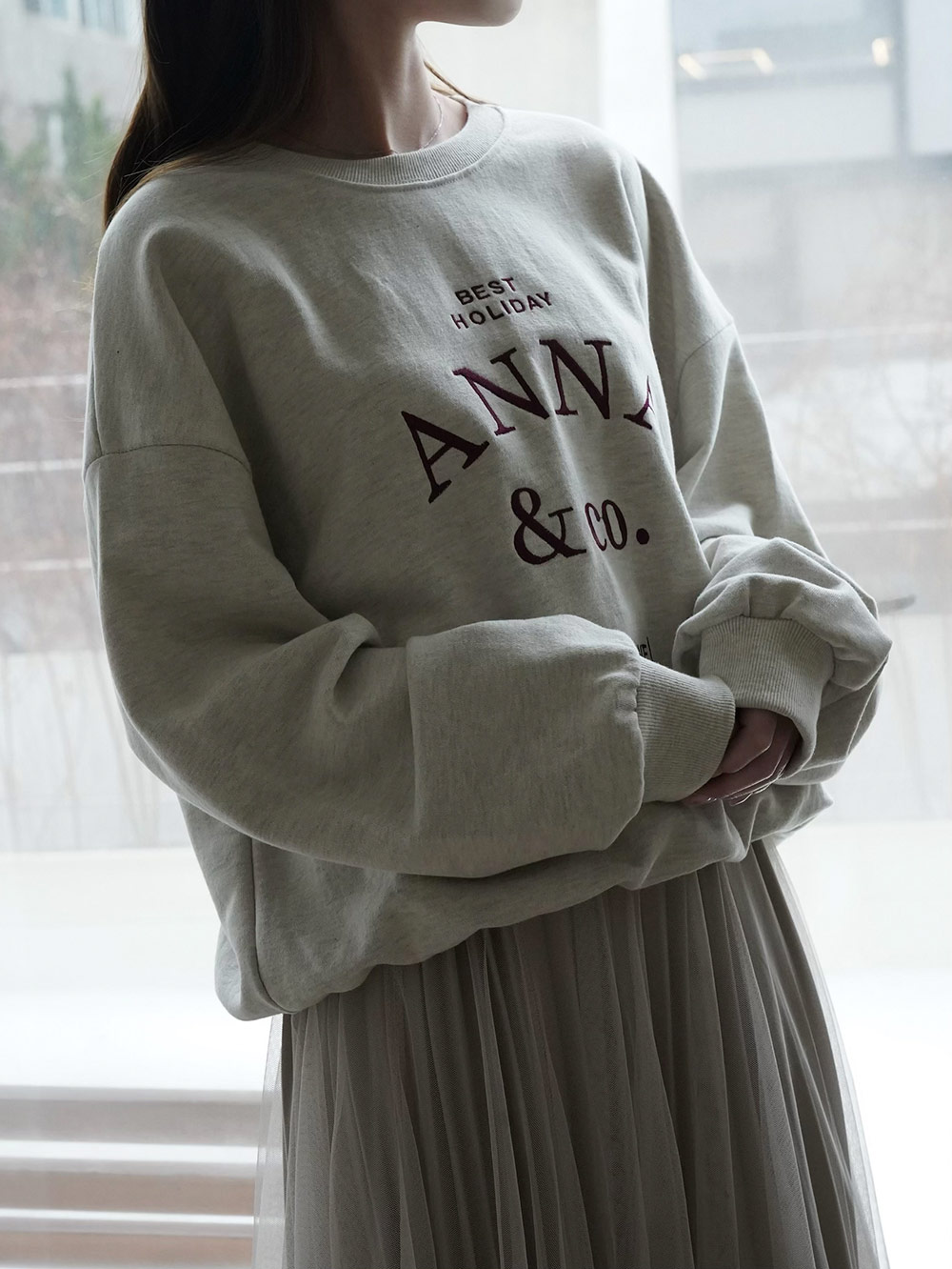 刺繍レタリングボクシースウェット | 詳細画像21