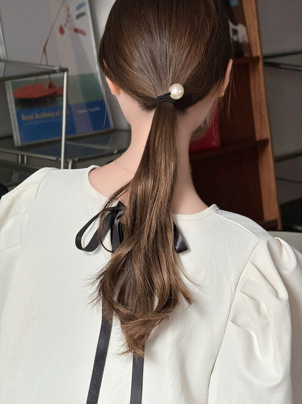 ビッグフェイクパールヘアゴム | 詳細画像2