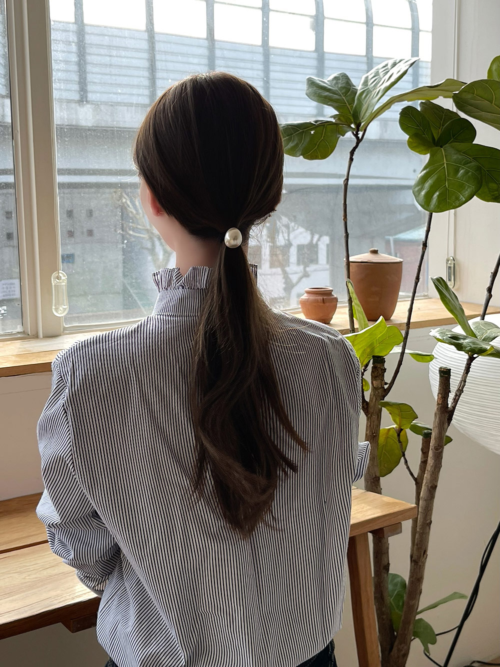 ビッグフェイクパールヘアゴム | 詳細画像3