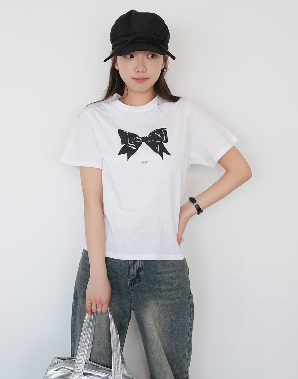 新品バーバリーゴルフ　リボンプリント ハイネック半袖TシャツM〜Lサイズ 新品バーバリーゴルフ リボンプリント ハイネック半袖Tシャ