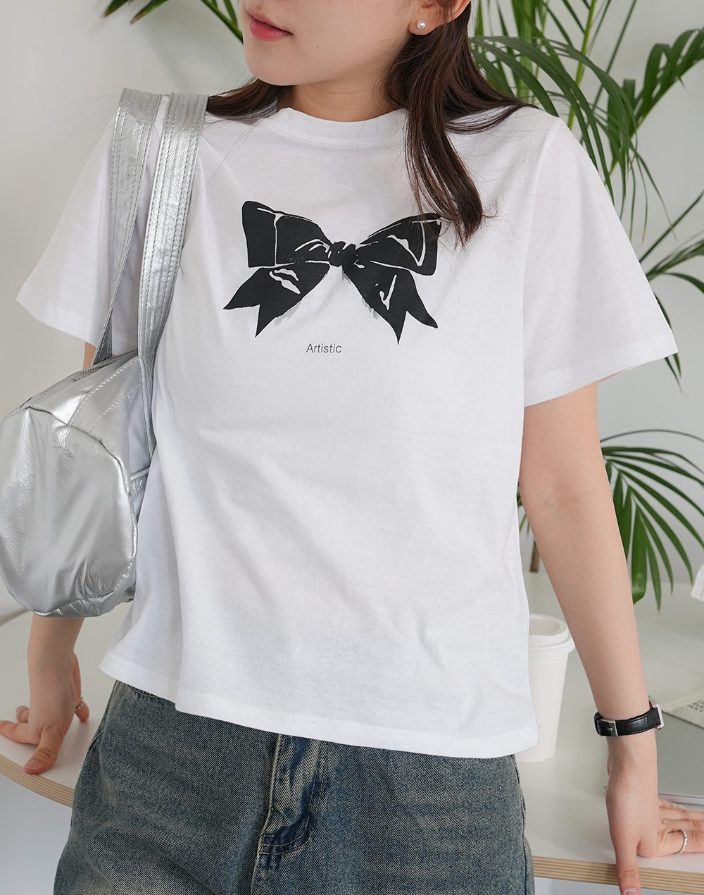 Tシャツ(半袖+袖なし) chami frill ribbon T-shirt 楽天市場】【日本製/綿100％】チェックメロウチビT【メール便8】T