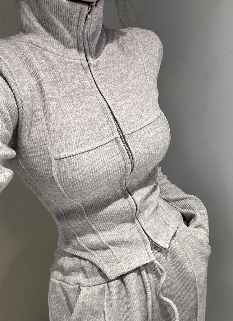 希少 美品 CIVILIZED シワ シボ 変形 ハイネック ダブルジップ ダブルジップハイネックスリムTシャツ | レディースファッション通販