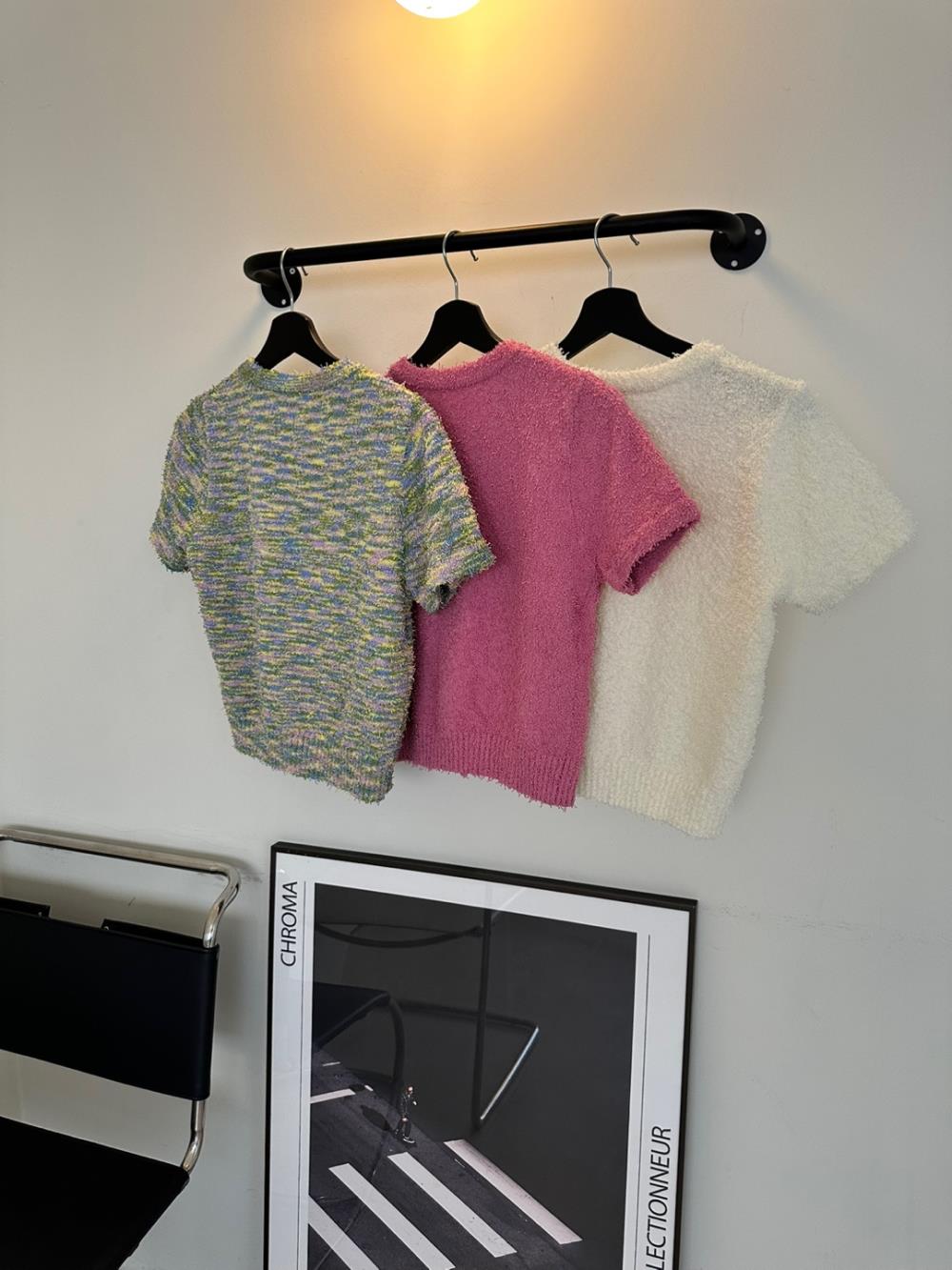 2TYPEブークレクロップド半袖カーディガン | レディースファッション