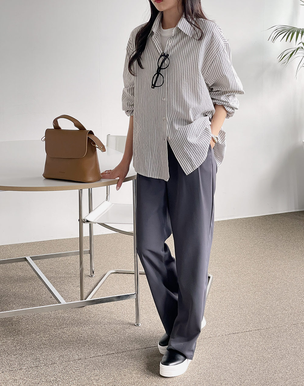 ストライプボクシーシャツ | DHOLIC | 詳細画像9