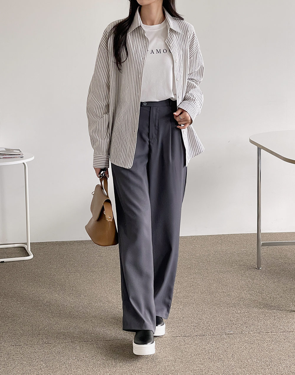 ストライプボクシーシャツ | DHOLIC | 詳細画像12