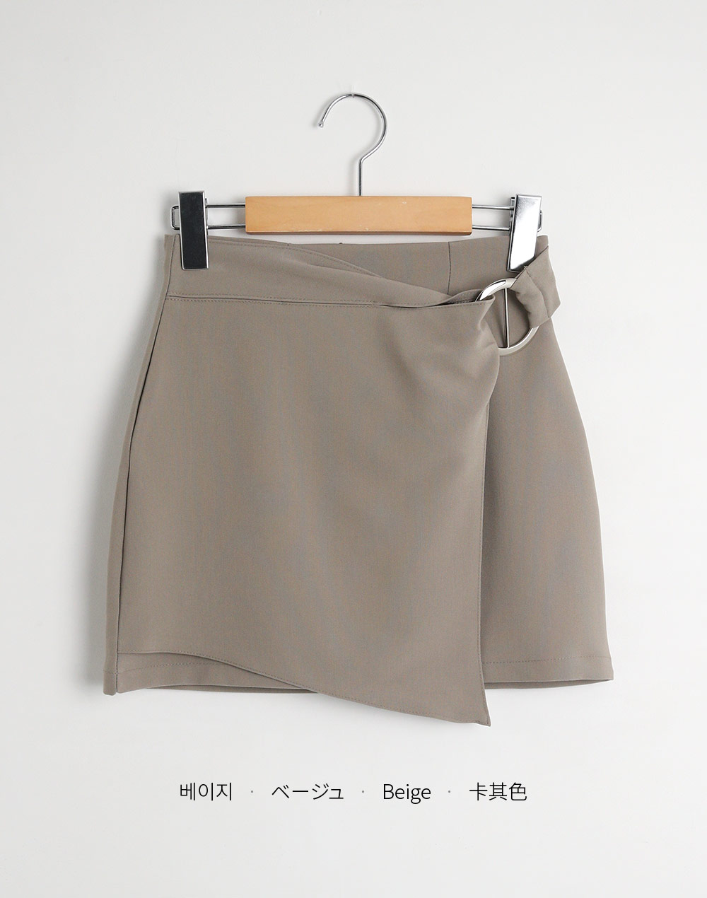 パンツ裏地リングラップ調ミニスカート | DHOLIC | 詳細画像14
