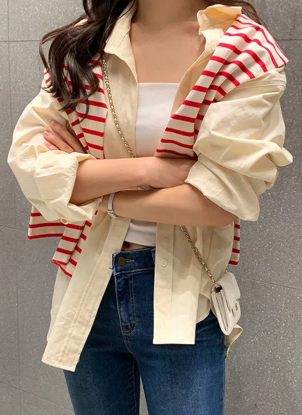 コットンルーズシャツ | minsshop | 詳細画像1