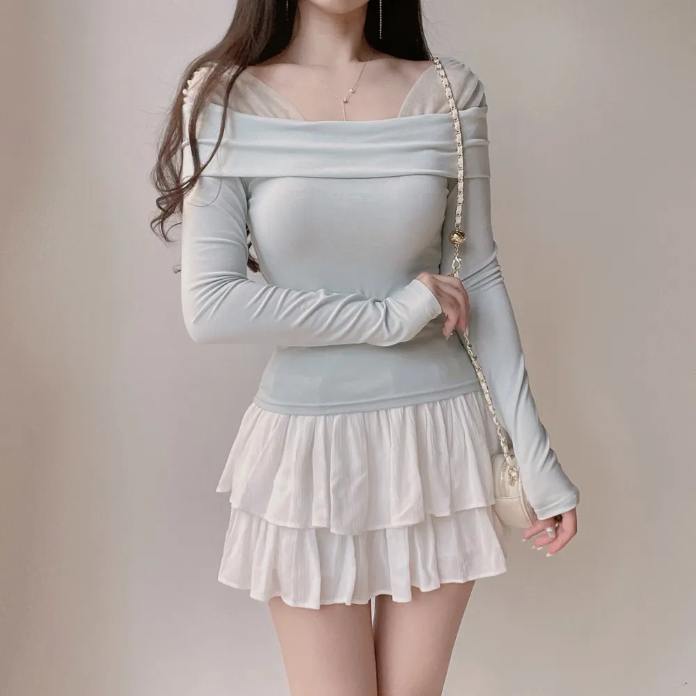 シフォンショルダーTシャツ | mirangmirang | 詳細画像10