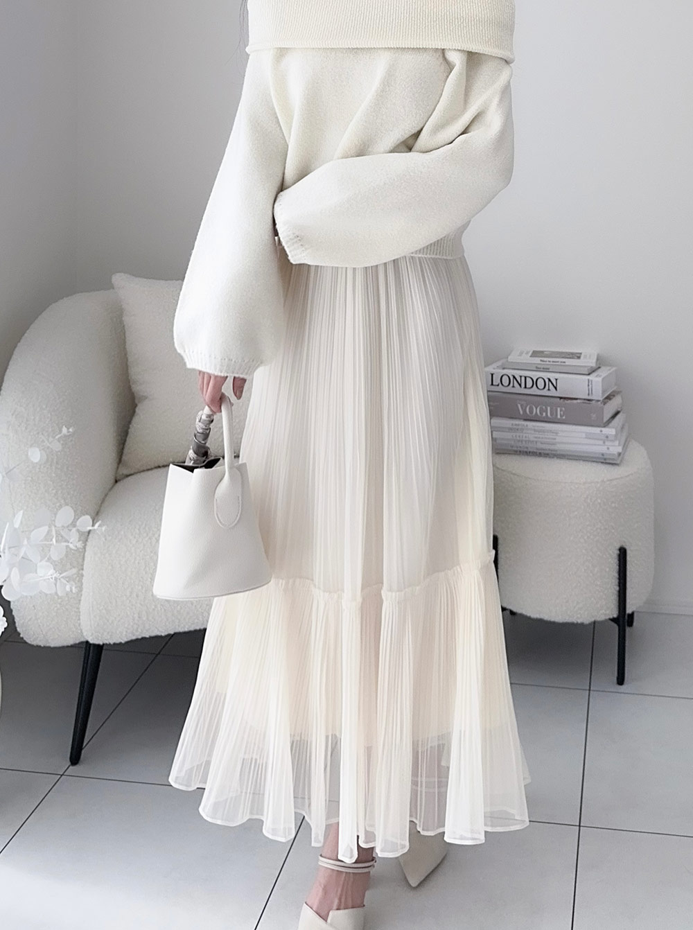 シアープリーツフレアイージースカート | 詳細画像2