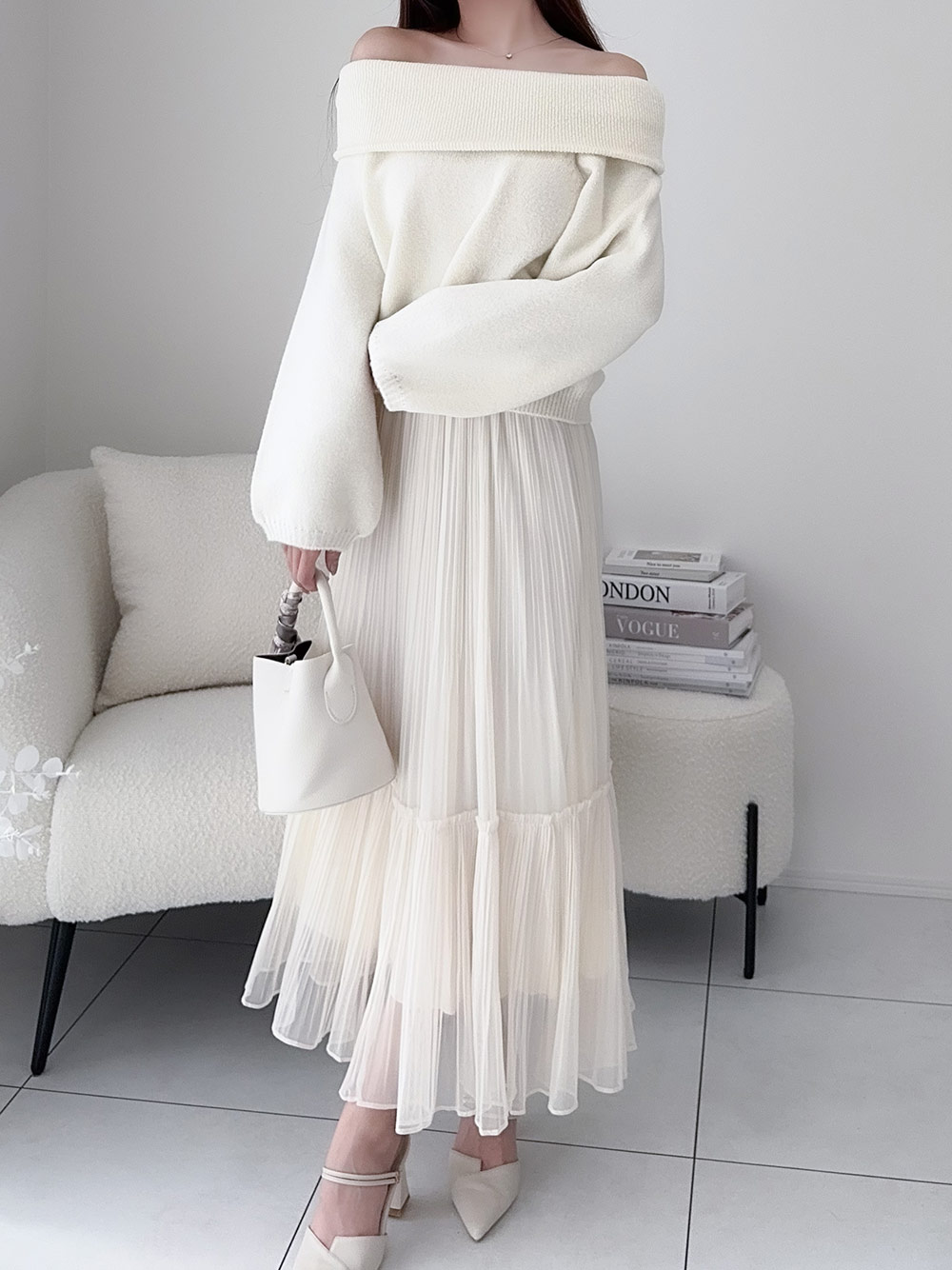 シアープリーツフレアイージースカート | 詳細画像4