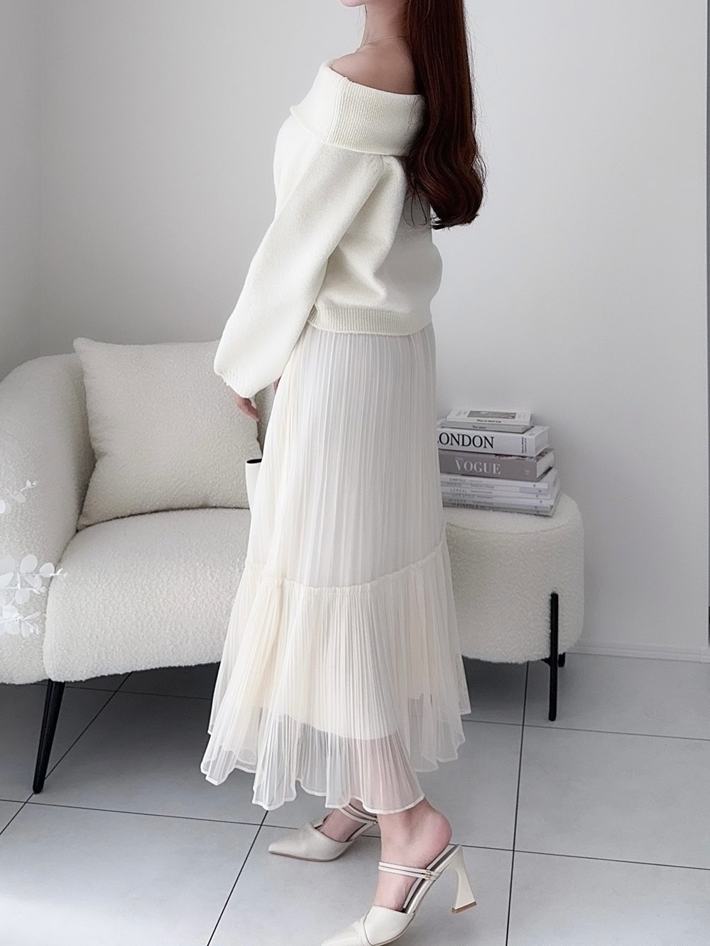 シアープリーツフレアイージースカート | 詳細画像6