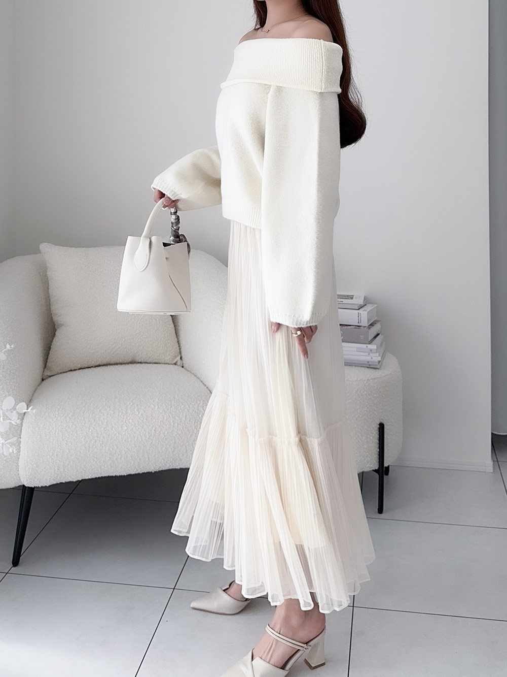 シアープリーツフレアイージースカート | 詳細画像7