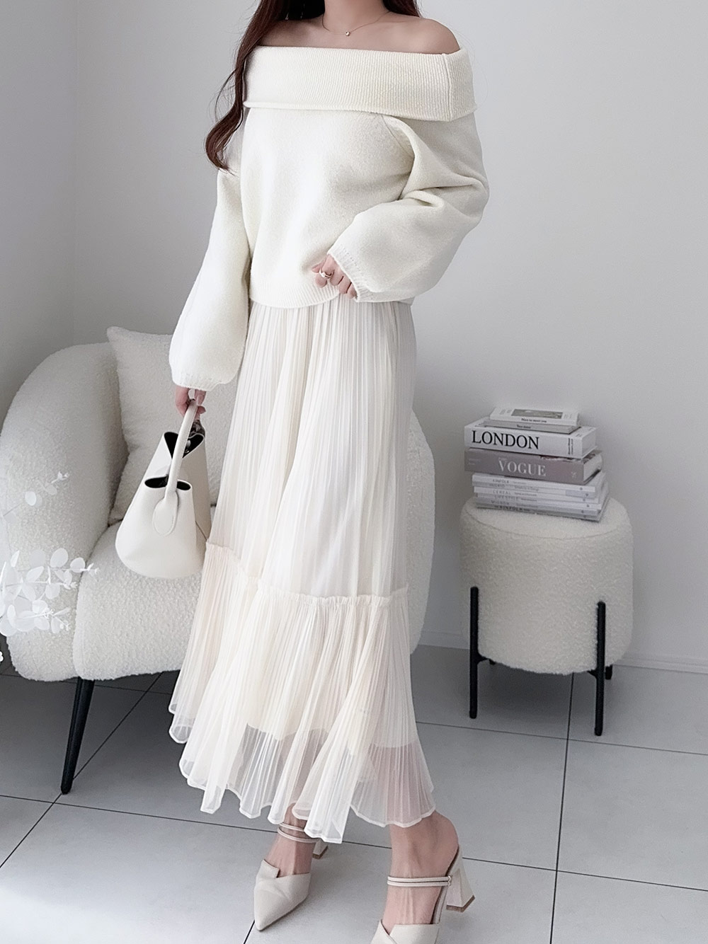 シアープリーツフレアイージースカート | 詳細画像9