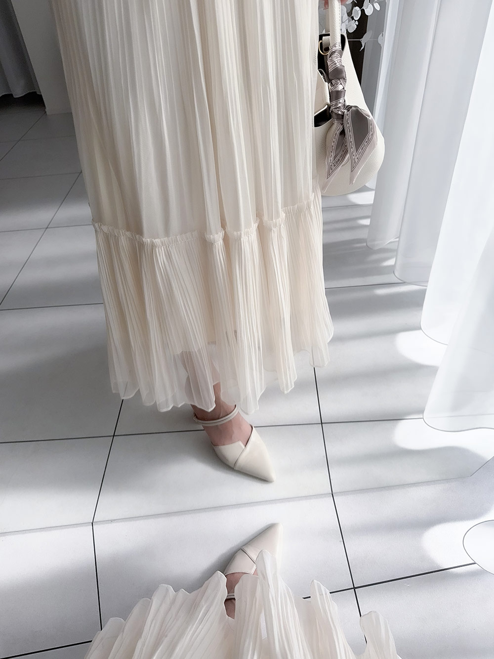 シアープリーツフレアイージースカート | 詳細画像13