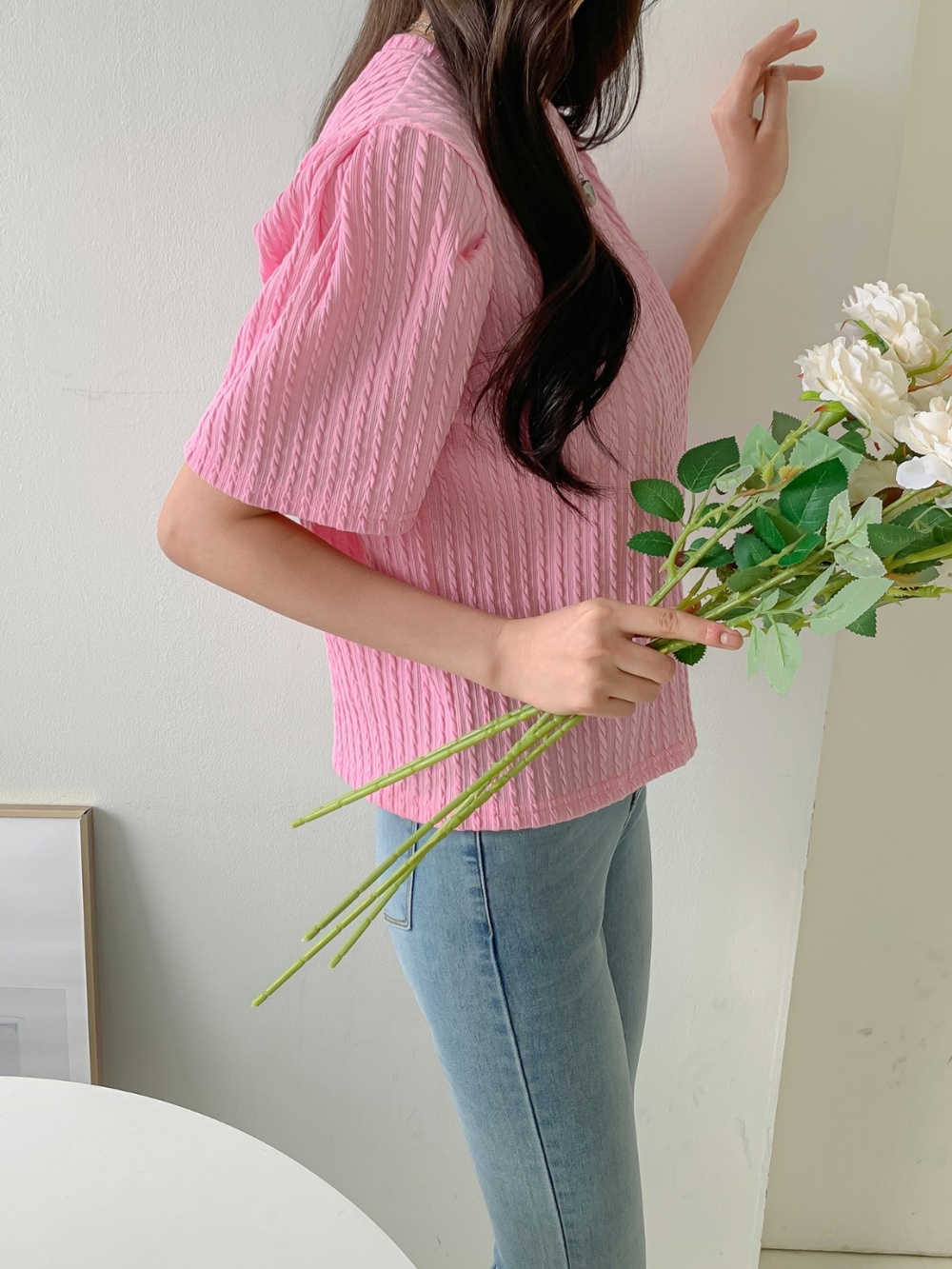 ケーブルラウンドパフ半袖Tシャツ | 詳細画像22