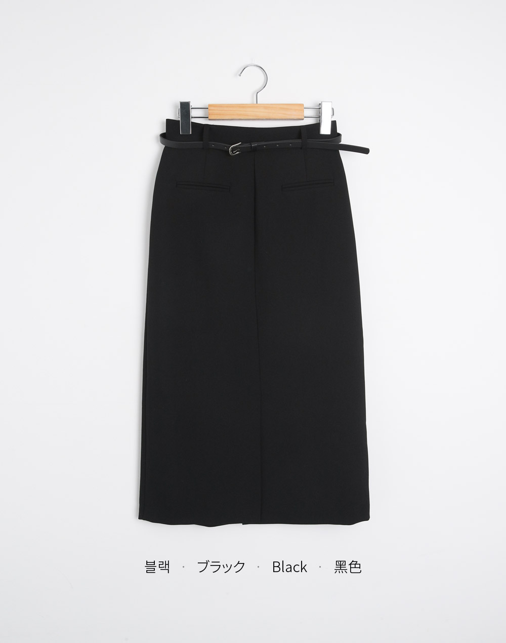 ベルト付フェイクポケットIラインスカート | DHOLIC | 詳細画像24
