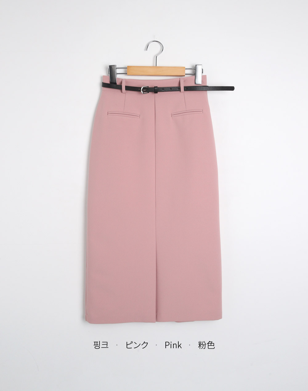ベルト付フェイクポケットIラインスカート | DHOLIC | 詳細画像27