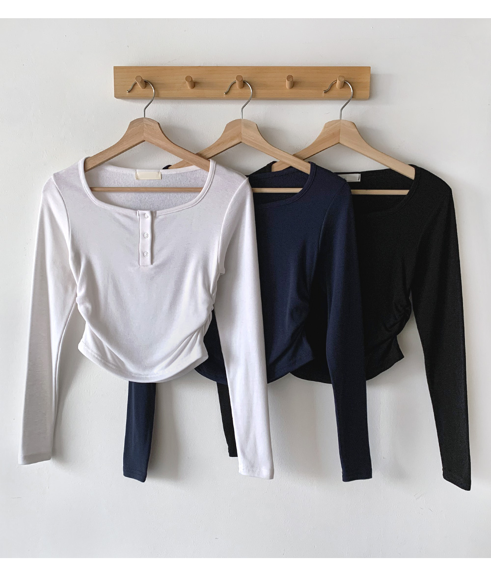 裏起毛ネックボタンTシャツ | 詳細画像21