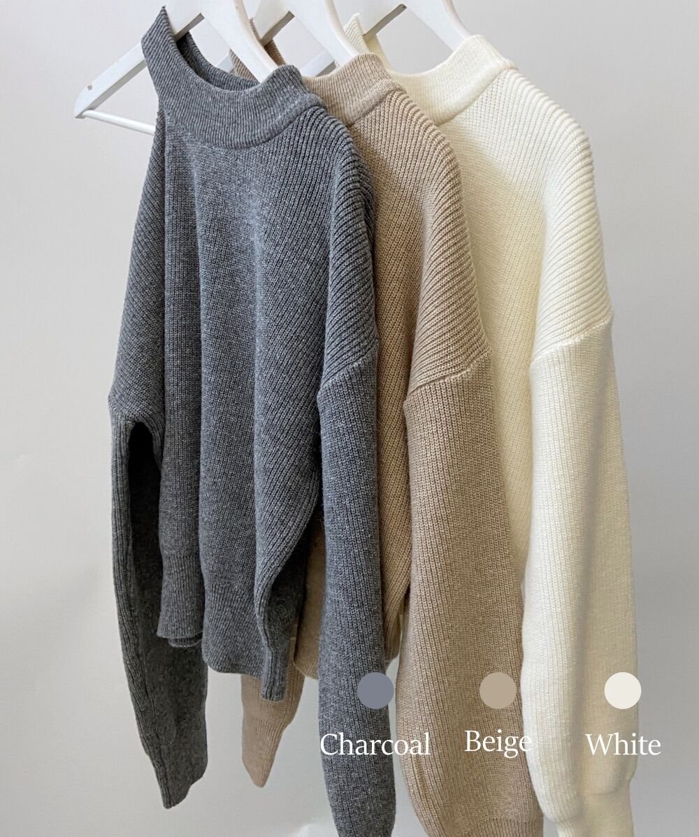イタリア製 Chloe カシミア ドロップショルダー バイアスチェック ニット カシミヤ混カットアウェイショルダーニット | レディース