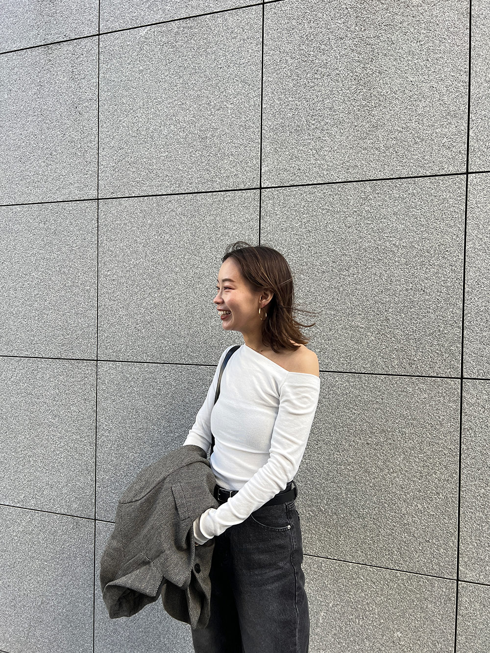 ストレートブラックルーズデニムパンツ | 詳細画像7