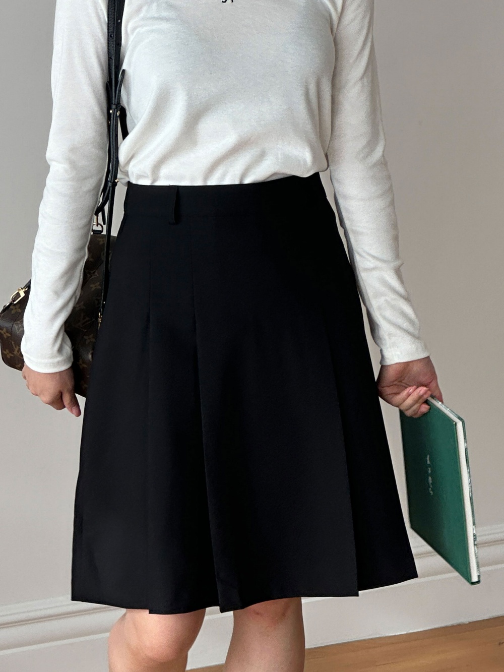 Midi box pleats skirt/ミディボックスプリーツスカート