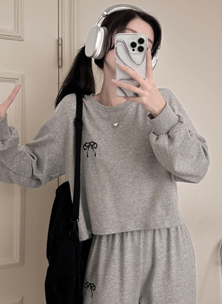 リボンスウェット&パンツSET | レディースファッション通販 - DHOLIC