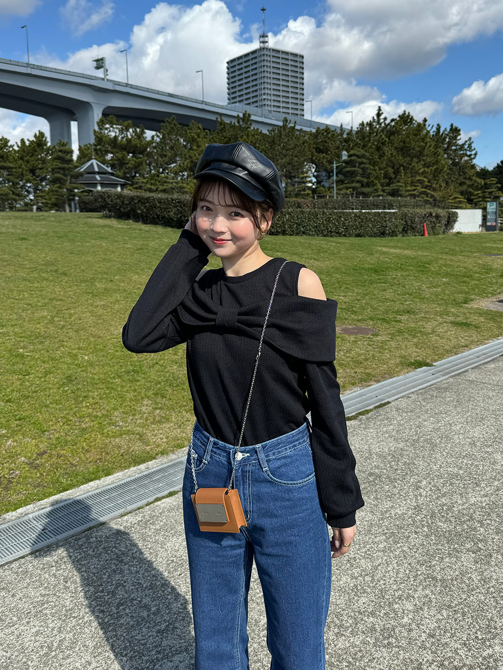 オープンショルダーリボンTシャツ | 詳細画像5