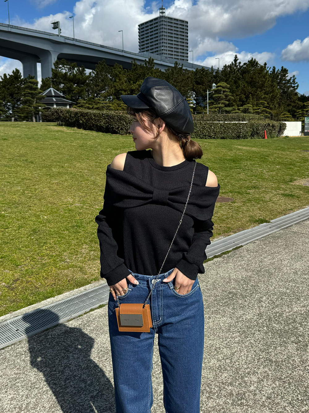 オープンショルダーリボンTシャツ | 詳細画像7