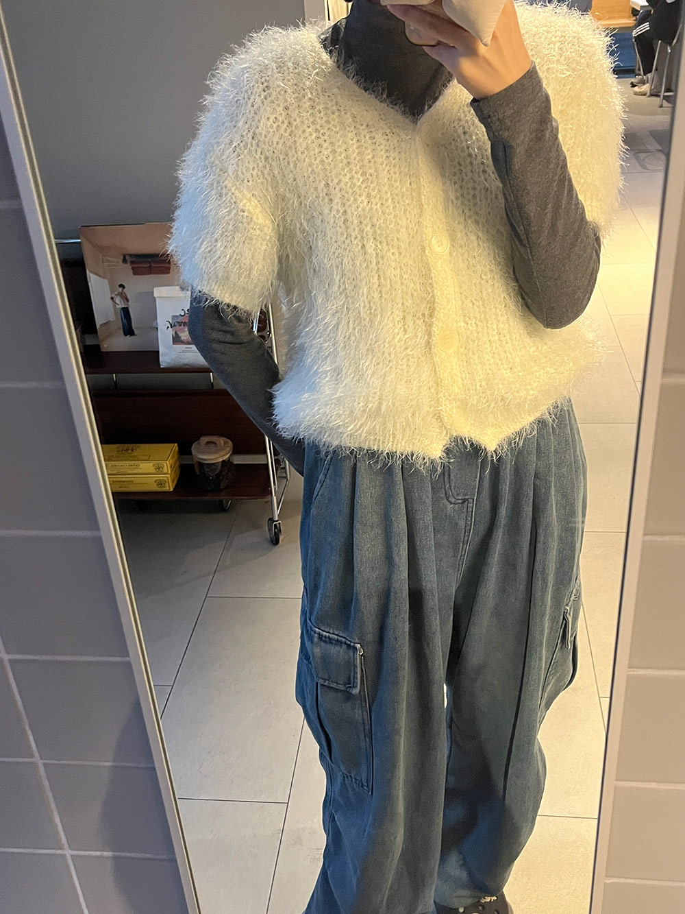 半袖シャギーカーディガン | 詳細画像8