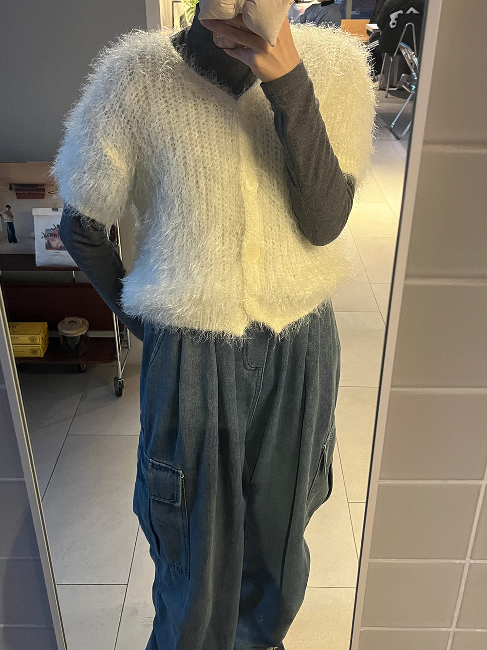 半袖シャギーカーディガン | 詳細画像11