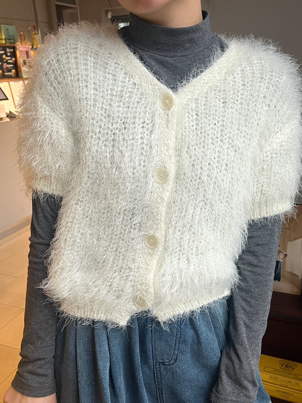 半袖シャギーカーディガン | 詳細画像16