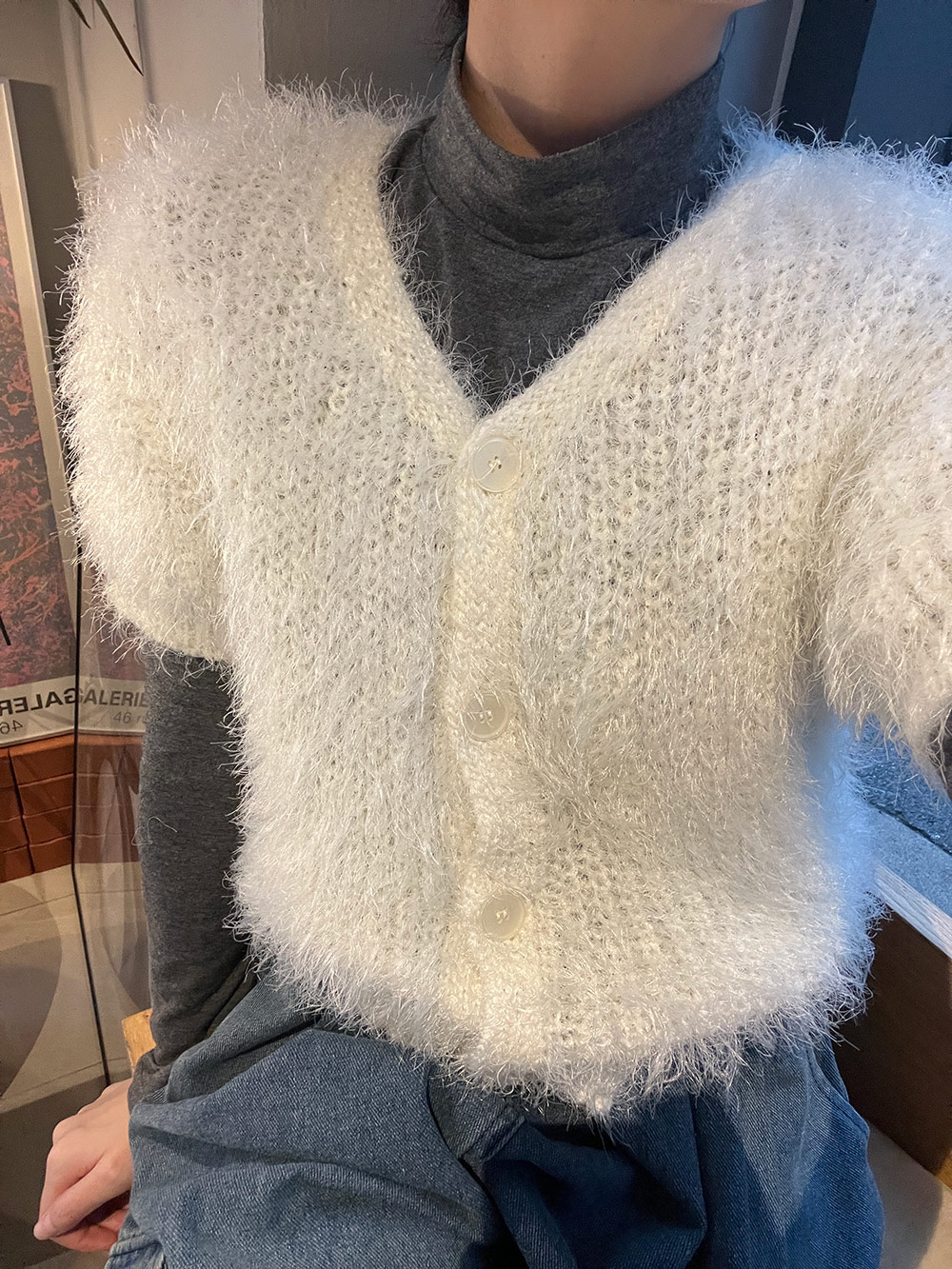 半袖シャギーカーディガン | 詳細画像19