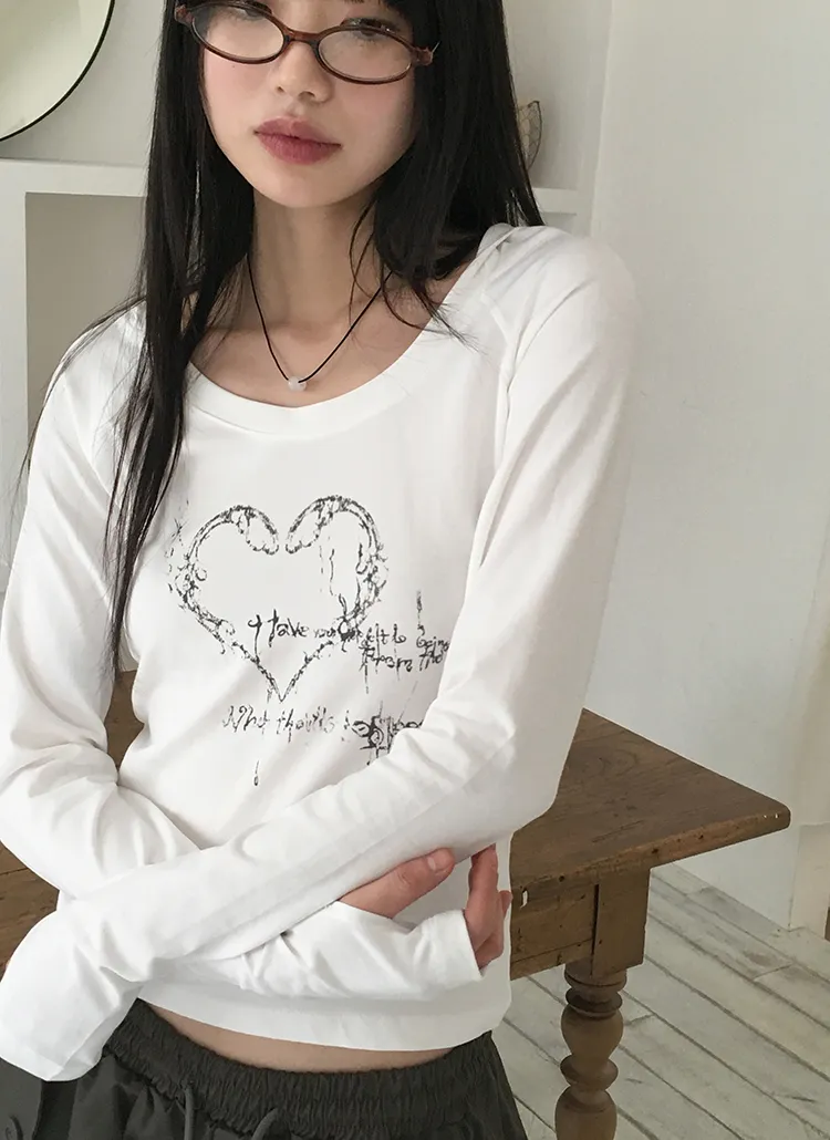 UネックハートフードTシャツ | WONDERWONDER | 詳細画像1