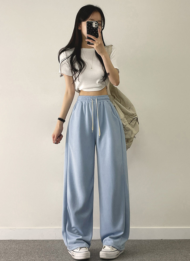 2TYPEワイドフィットスウェットパンツ | レディースファッション通販