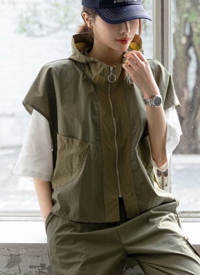 ピンキーアンドダイアン　ブルーフォックス　ベスト　リアルファー　ジレ　羽織り リアルスタイル REAL STYLE ジレ ロング 薄手 ベスト 秋コーデ