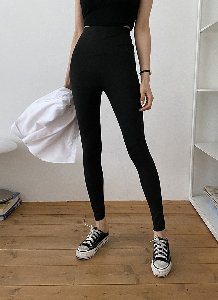 ハイウエストブラックレギンスパンツ | レディースファッション通販