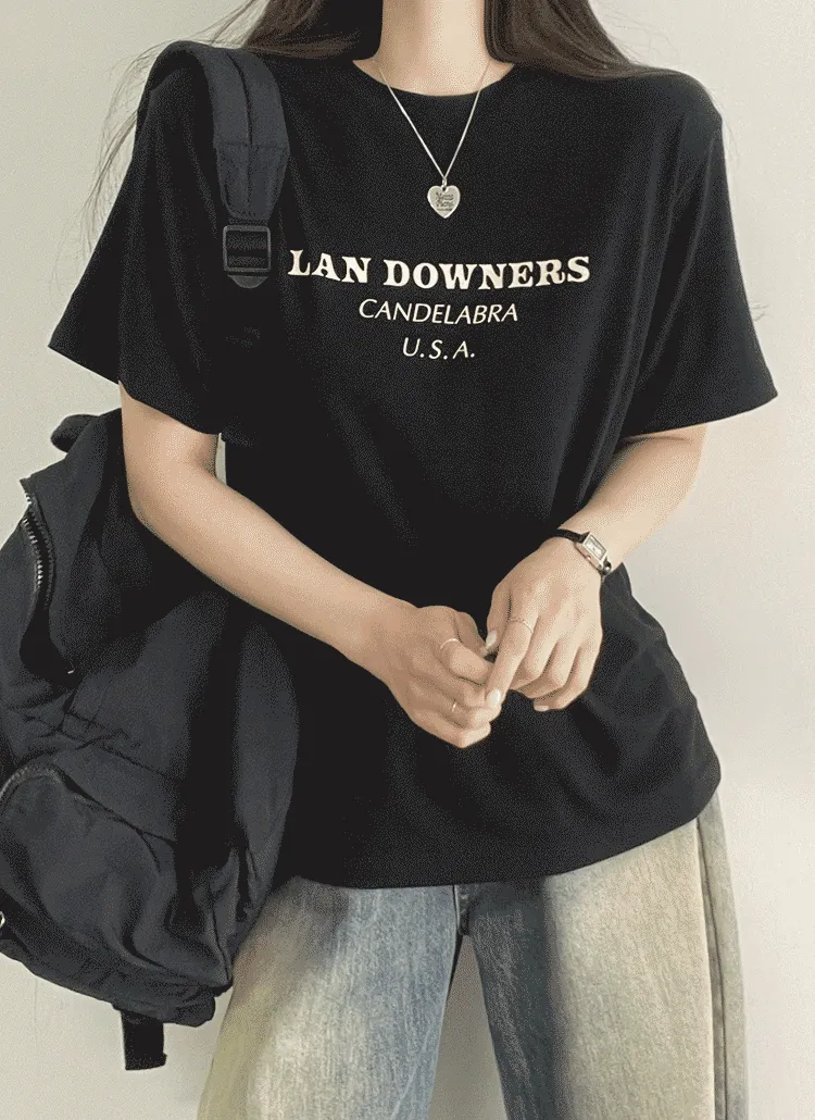 U.S.A.半袖Tシャツ | withhuilin | 詳細画像1