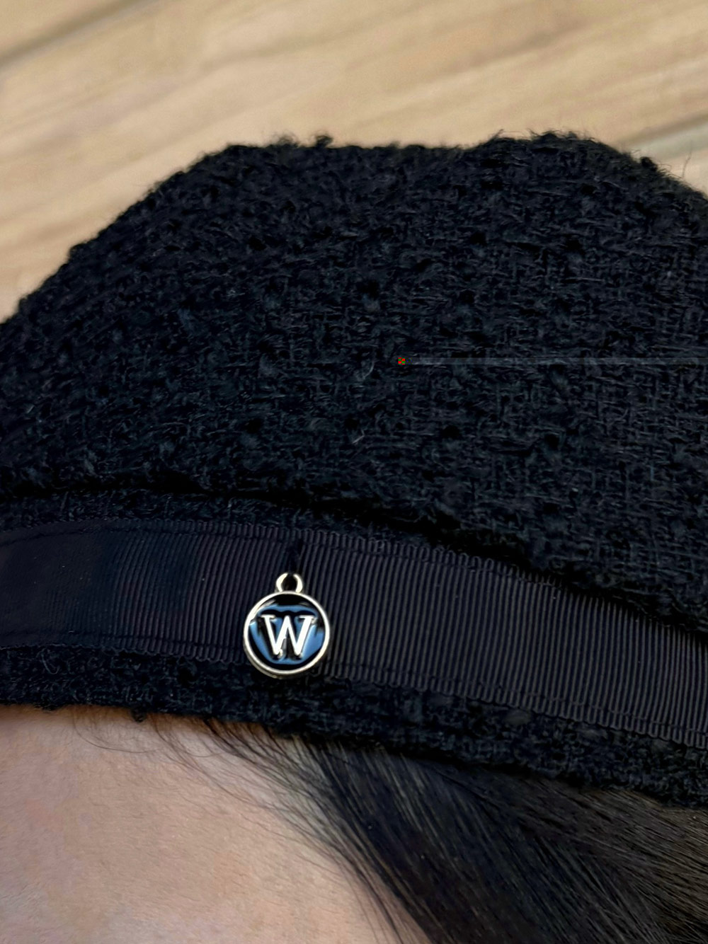 ウール混Wモチーフツイードベレー帽 | 詳細画像3