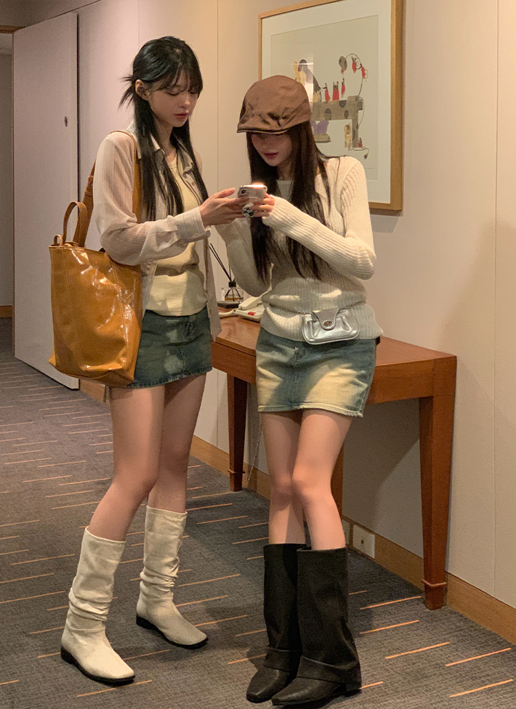 CHICWISH(シックウィッシュ)｜スパンコールデニムミニスカート trim_ofcrs_item0de4603c119211e