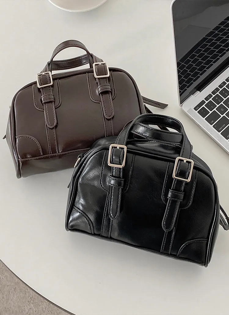 2WAYバックルボストンミニバッグ | cream creme | 詳細画像1