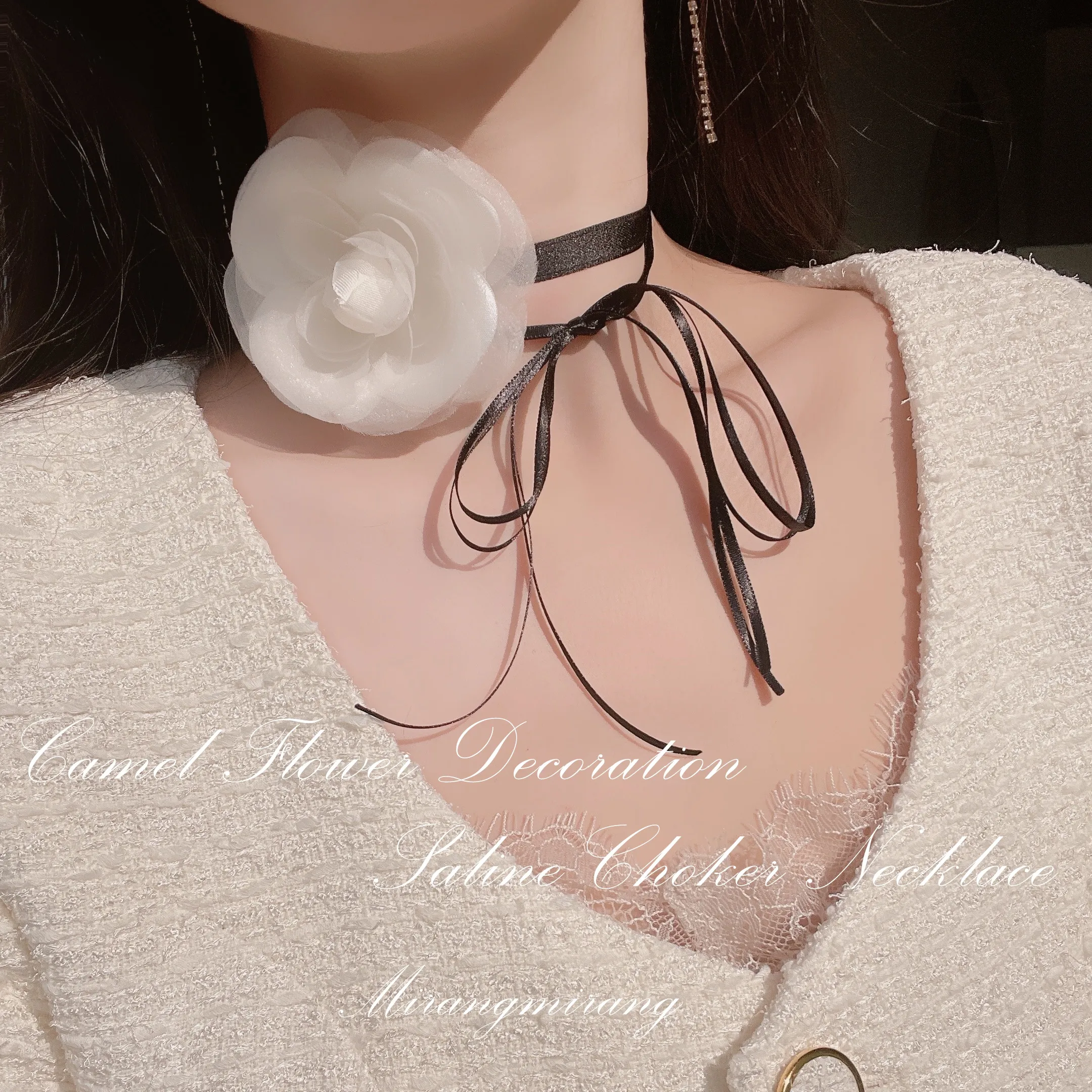 ホワイト 5 枚の花びらのつぼみレース チョーカー ブライダル レース ネックチェーン - Cozylace レザーチョーカーカラー  レースストラップネックレスネックレスネックリング牽引チェーンセクシーな牽引ロープ Pu レザー首輪 (Col チョーカー 首輪 ネックレス レースチョーカーカラー女性ネックストラップネックレス レディース