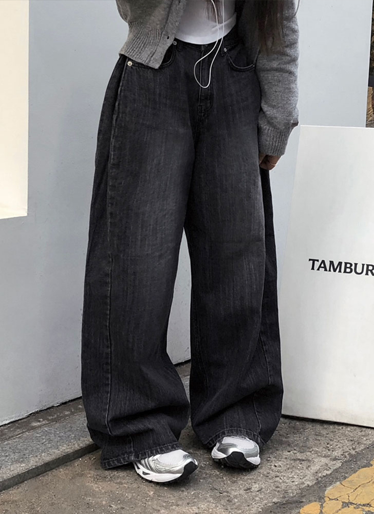 beidelli made]2TYPEサイドタックワイドデニムパンツ | レディース