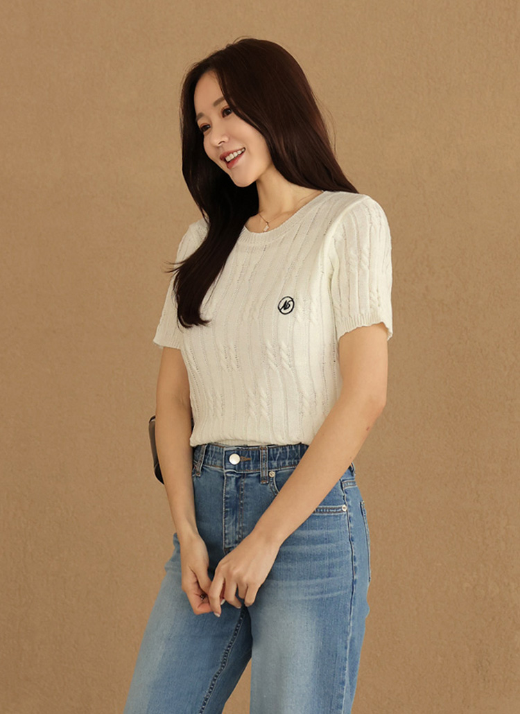 美品　RNA フーディ　半袖 ケーブル半袖ニット – WEGO ONLINE STORE