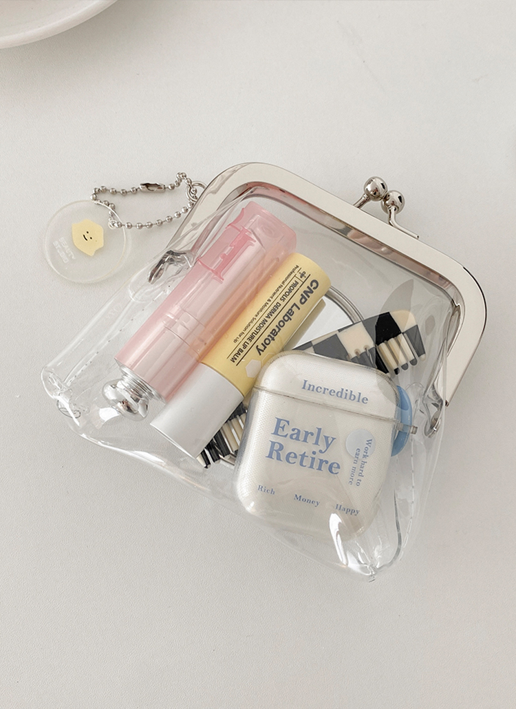 キーリング付クリアがま口ポーチ | レディースファッション通販 - DHOLIC