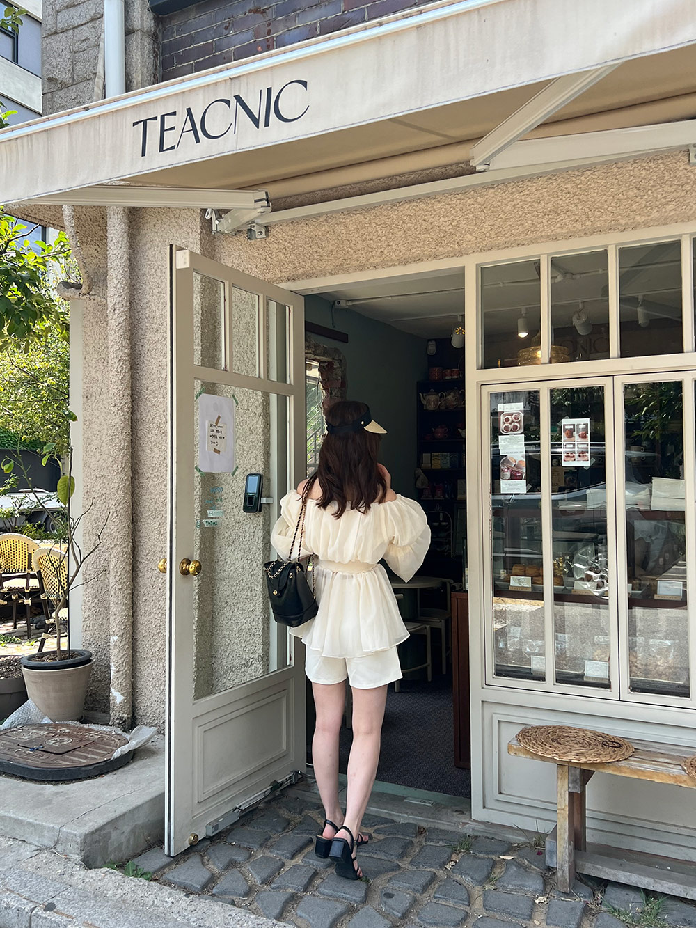 mideal（マイディール）の「chiffon off shoulder blouse