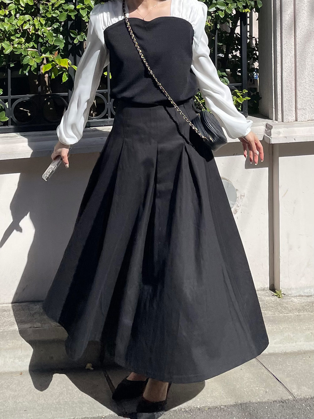 ハイウエストロングフレアスカート | レディースファッション通販 - DHOLIC