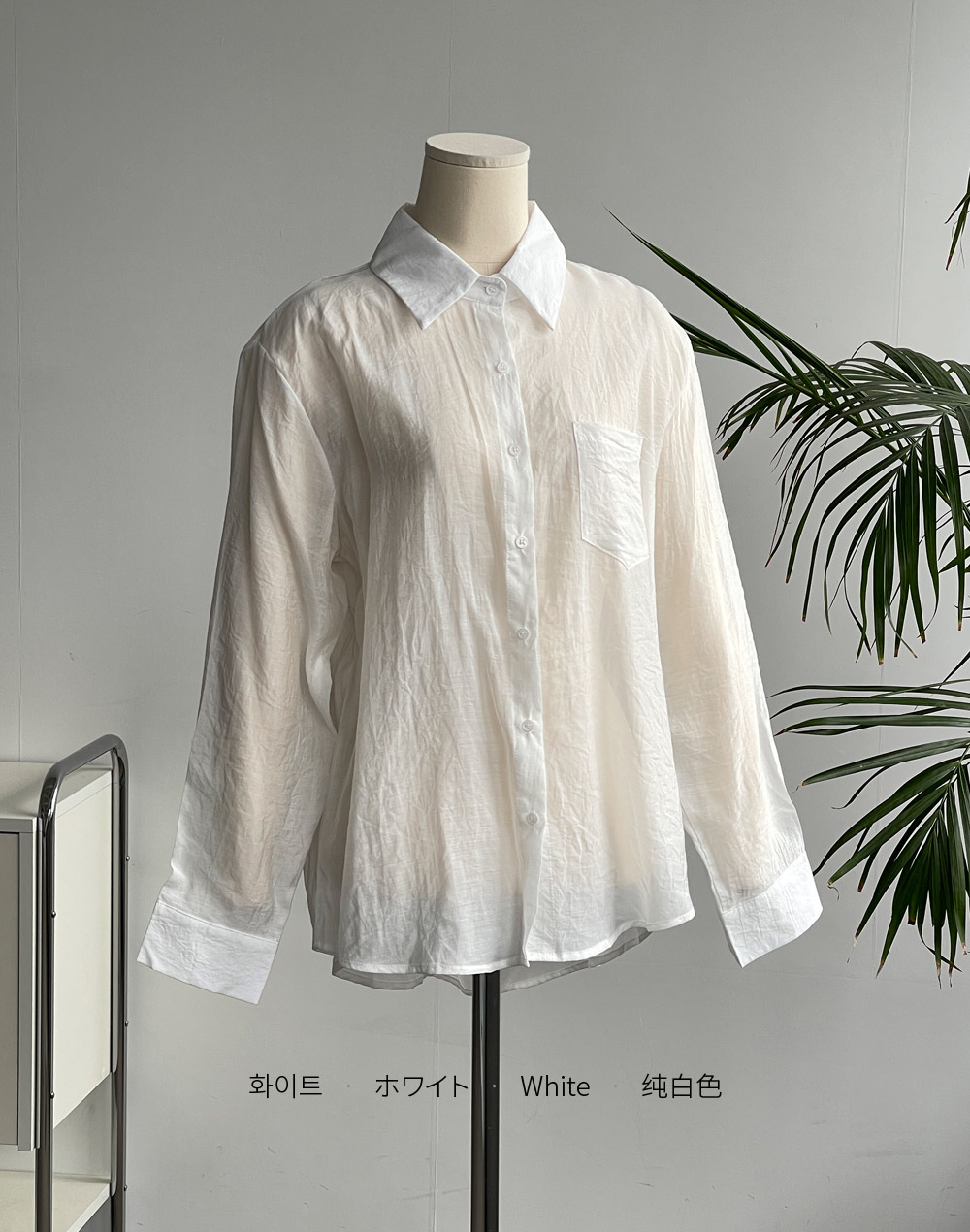 [残り1点]パステルシアーポケットシャツ | DHOLIC | 詳細画像5