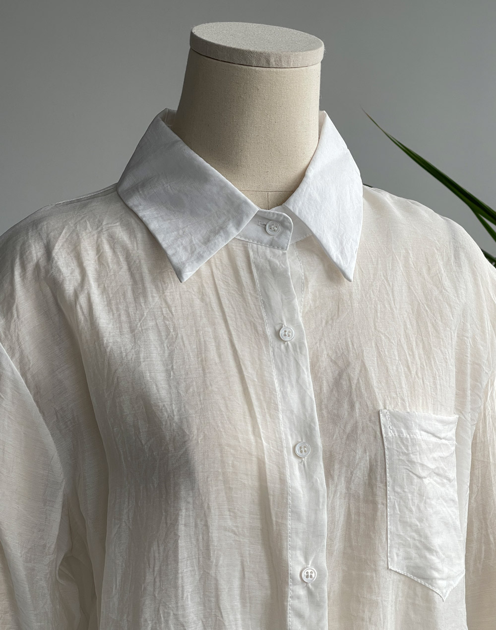 [残り1点]パステルシアーポケットシャツ | DHOLIC | 詳細画像6