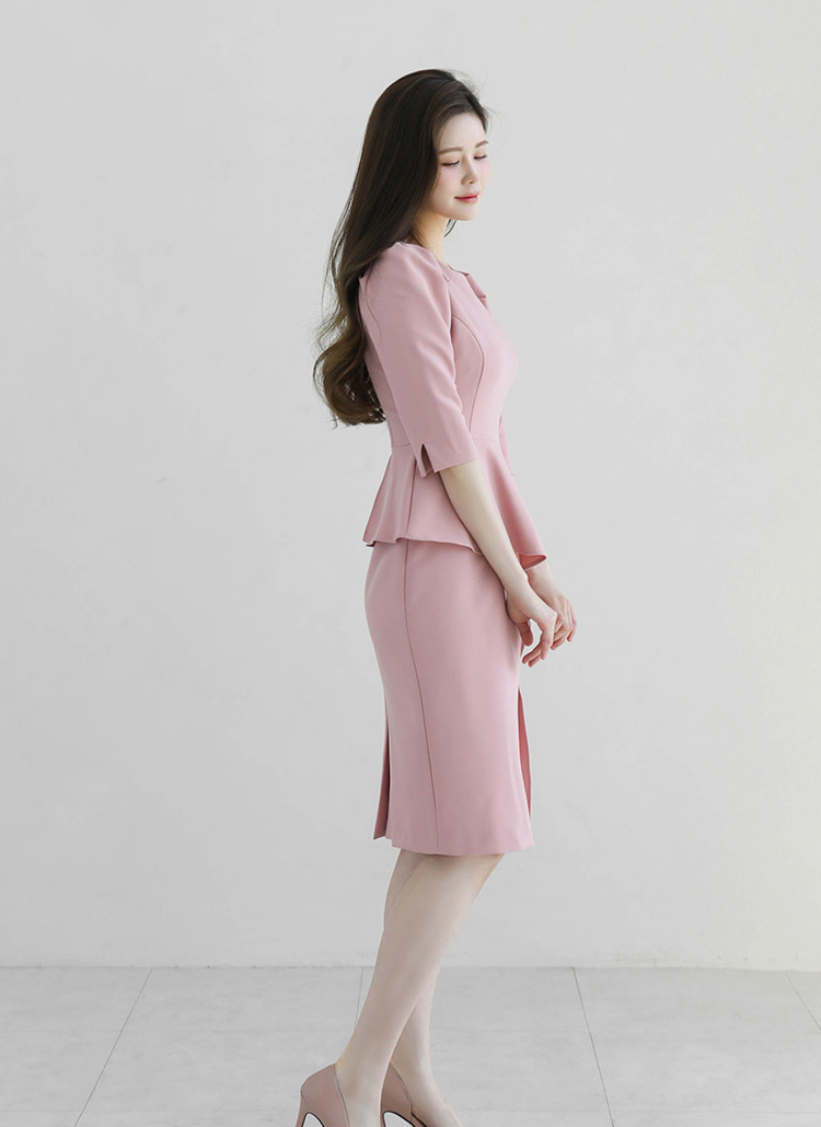 ラッフルパフペンシルワンピース | レディースファッション通販